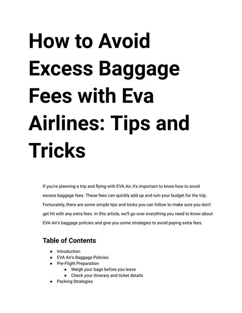 eva air excess baggage|eva air additional baggage cost.